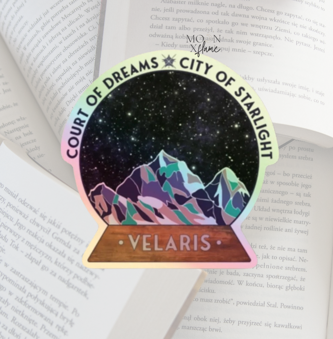 Velaris Globe Holographic Sticker