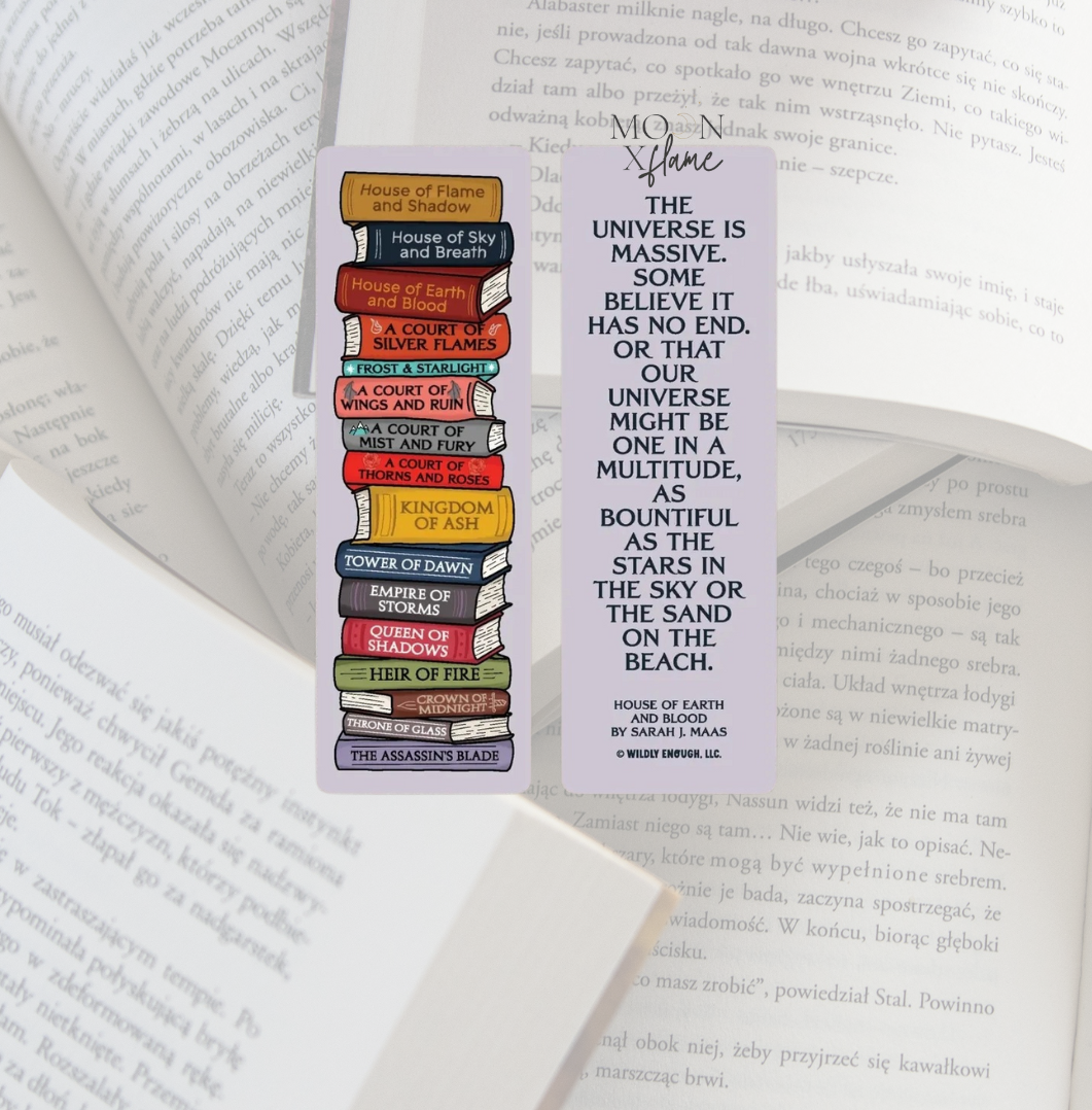 Sj Mass Stacked Books Bookmark