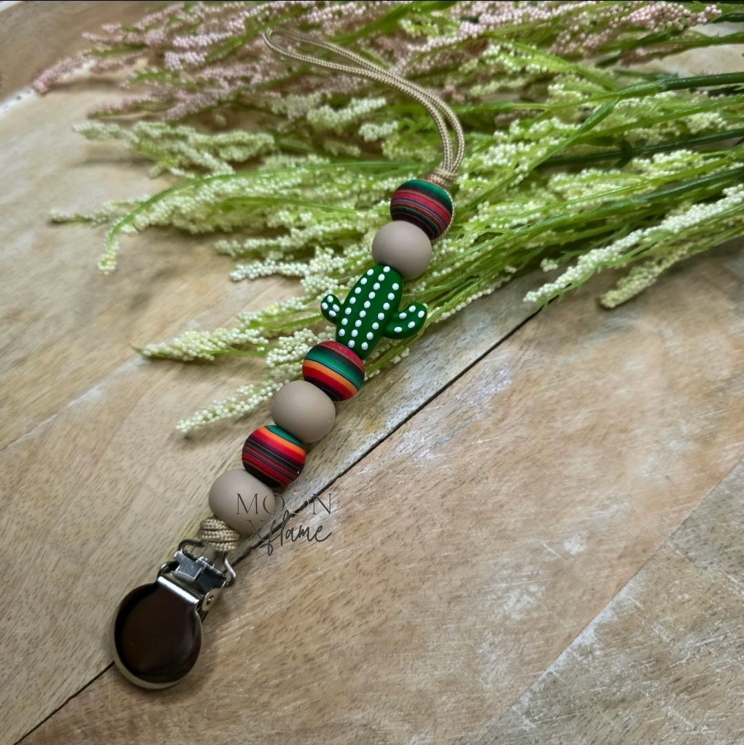 Cactus Cutie Pacifier Clip