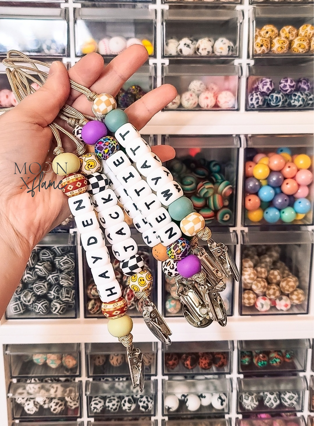 Custom Name Pacifier Clip