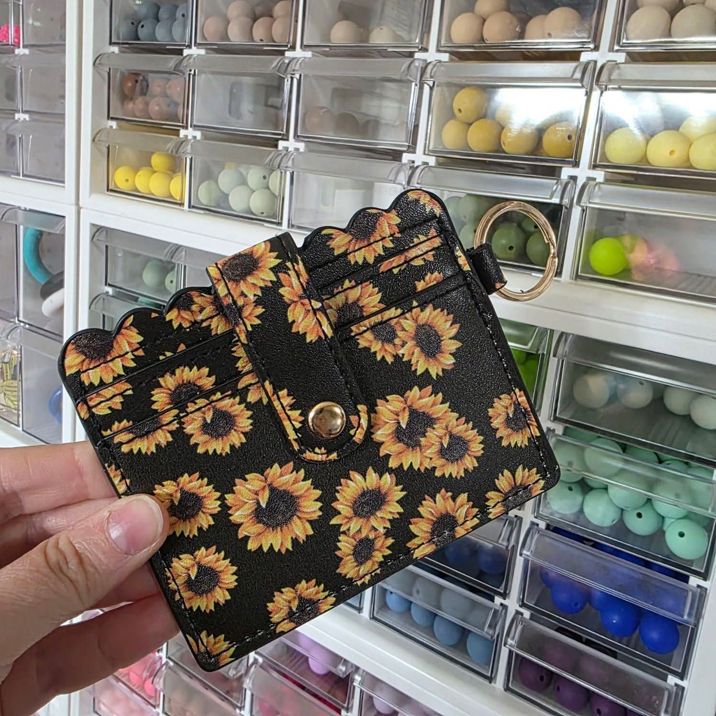 Sunflower Card Holder Wallet
