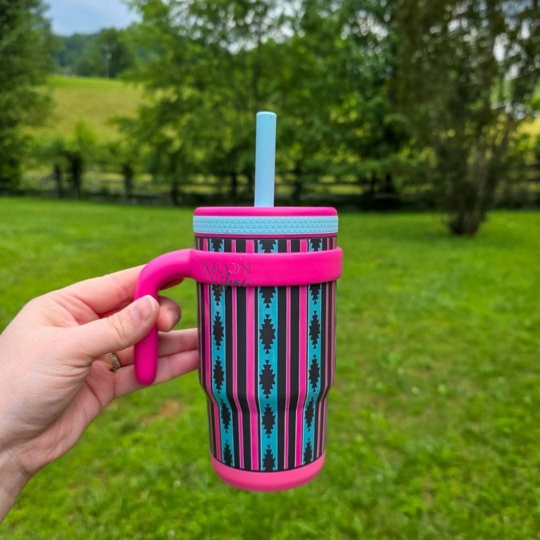 Pink Aztec 14oz Tumbler
