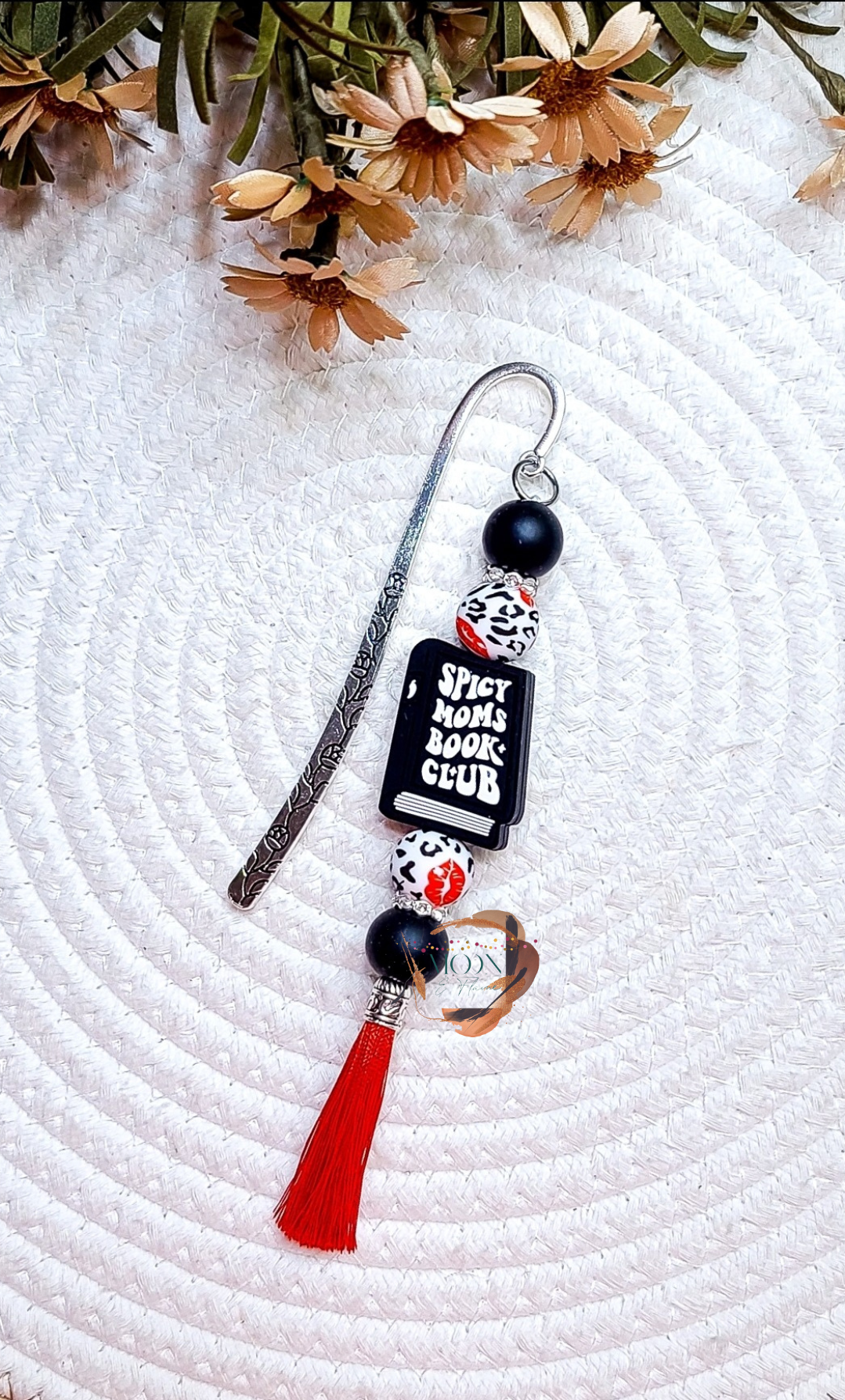 Spicy Moms Beaded Bookmark