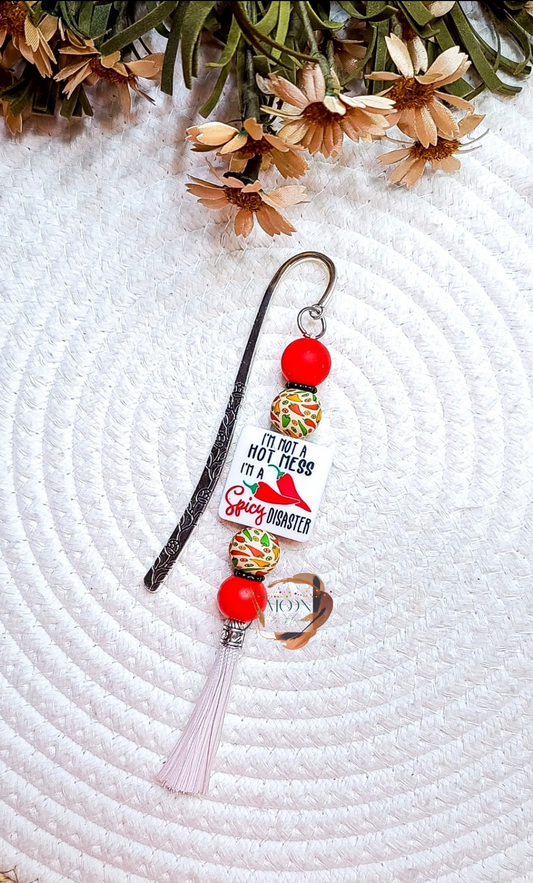 Spicy Disaster Beaded Bookmark
