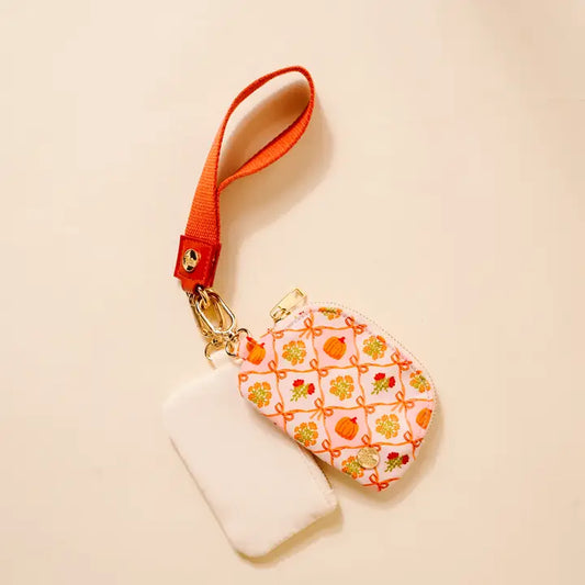 Patchwork Pumpkins Wristlet