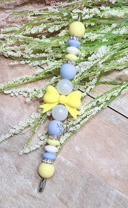 Yellow Bow Coquette Cup Charm
