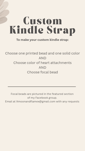 CUSTOM KINDLE STRAP