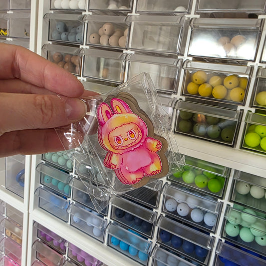 Bubu Orange/Pink 3 pk (Acrylic & Decal)