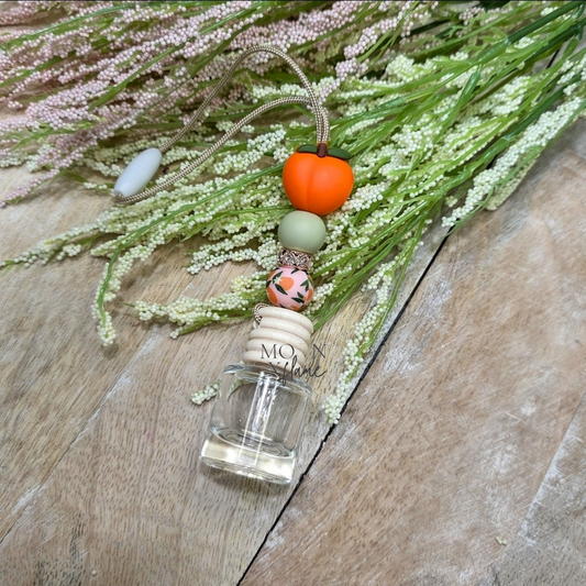 Summer Peach Beaded Car Diffuser