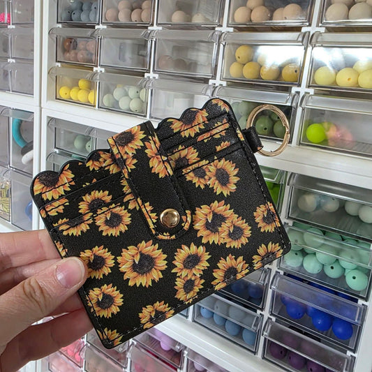 Sunflower Card Holder Wallet
