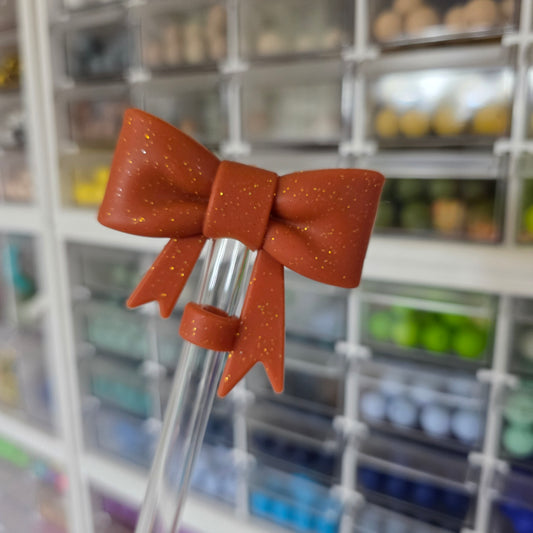 Fall Glitter Straw Topper