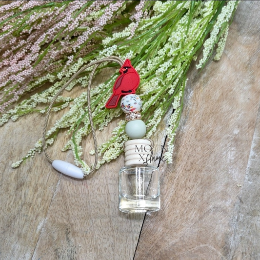 Cardinal Beaded Car Diffuser