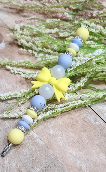 Yellow Bow Coquette Cup Charm
