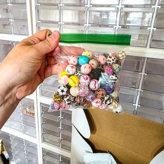 100ct. Printed Bead Grab Bags