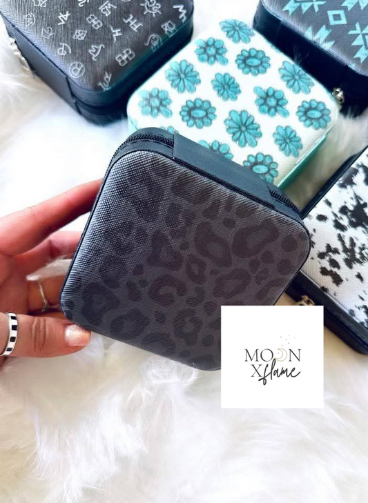 Black Leopard Jewelry Box