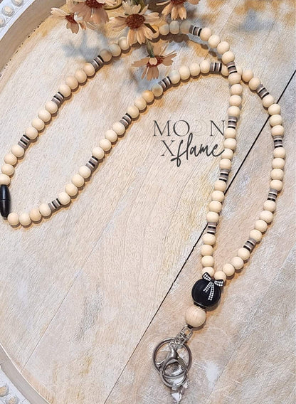 CUSTOM FULLY BEADED LANYARD