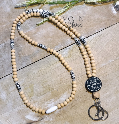 CUSTOM FULLY BEADED LANYARD