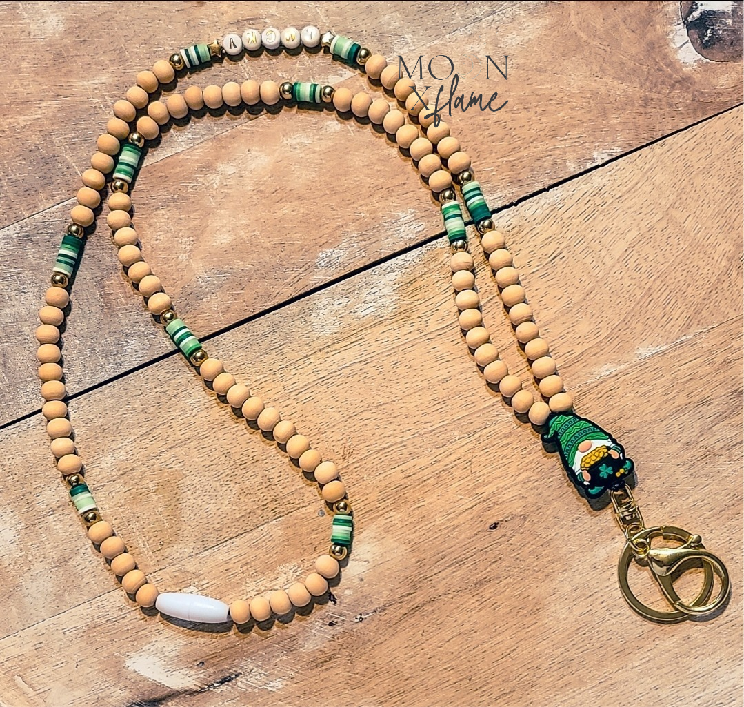 CUSTOM FULLY BEADED LANYARD
