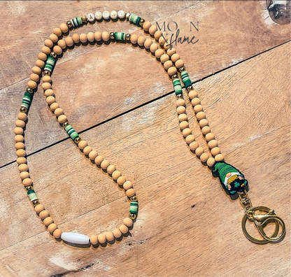 CUSTOM FULLY BEADED LANYARD
