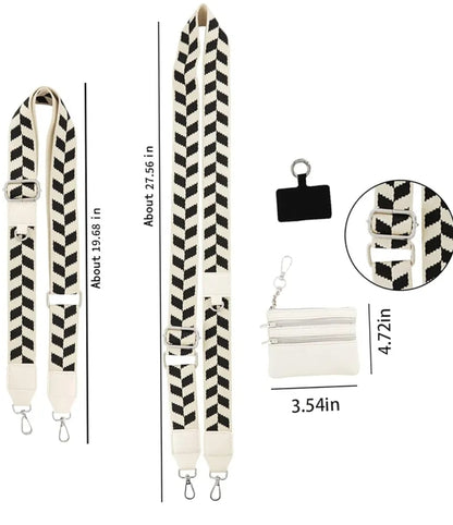 Leopard Crossbody Phone Strap w/ Zipper Pouch