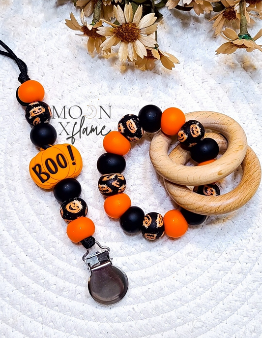 Boo Halloween Teether Set